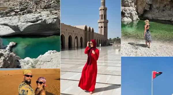 Oman: turkusowe wodospady, pustynne krajobrazy i majestatyczny meczet. Czy jest bezpiecznie? Tak, to bezpieczny kraj do zwiedzania.